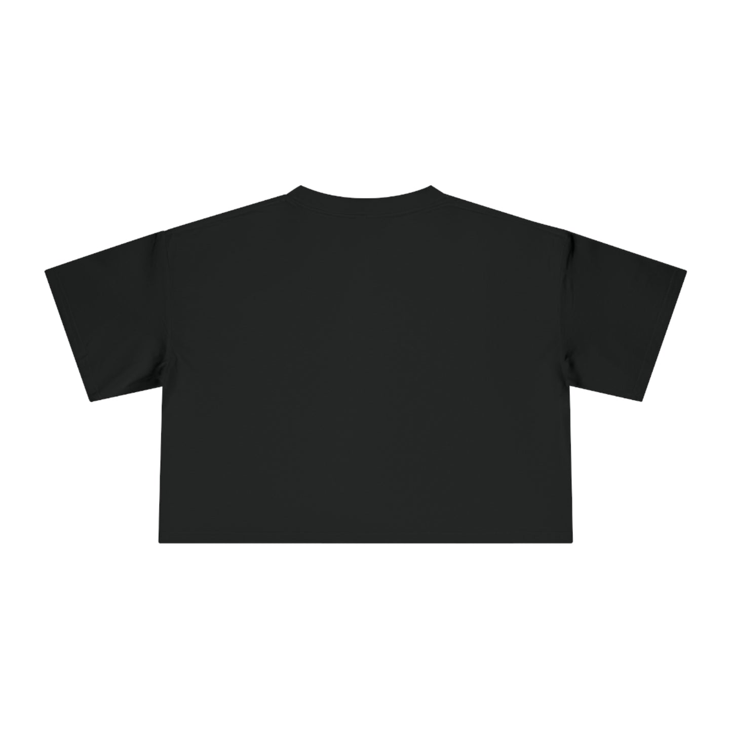 Production Girly Black Cropped Graphic T-shirt