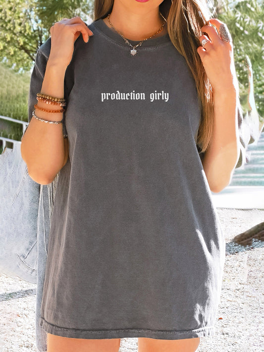 Production Girly Comfort Colors Graphic T-shirt